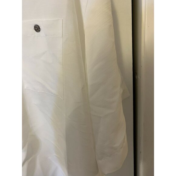 New Moda Campia Moda Button shirt Men’s Sz XXL White  short‎ sleeve NWT - Picture 5 of 8